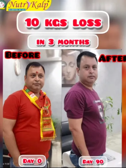 This client shed 10 kgs in just 3 months. His journey from day 0 to day 90 demonstrates how our structured plans deliver visible and timely results.