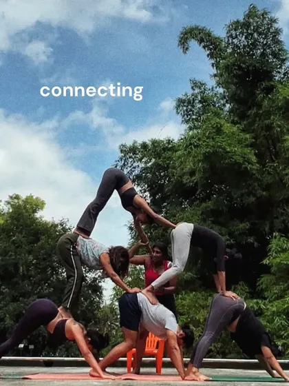This is what community looks like. We lift each other up, literally. Acro Yoga is all about connection, trust, and finding strength together. So much love for my flowmies.