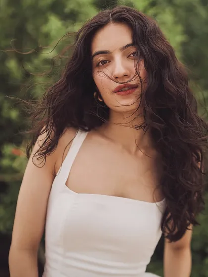 The beautiful Pratibha Ranta in a simple white sundress. This look is all about natural beauty and effortless style, perfect for a summer event.