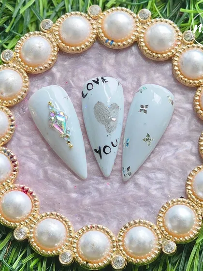 Another view of the "Love You" themed set, beautifully presented. Our students also learn how to photograph their work for their portfolios.