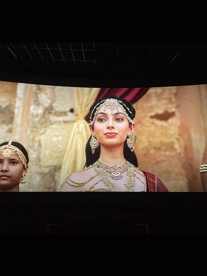 A closer look at my character in 'Ponniyin Selvan 2', as seen in the theatre. The intricate details in the costume and jewelry were just breathtaking.
