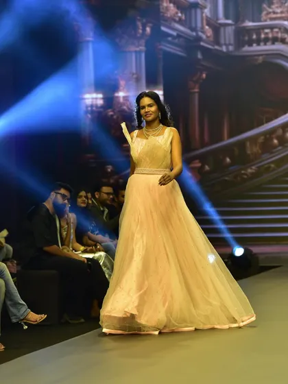 Introducing the Rose Pink Flora Royal Sculpted Gown from my runway collection. The unique sculpted neckline and flowing tulle make it a perfect choice for an engagement or cocktail event.