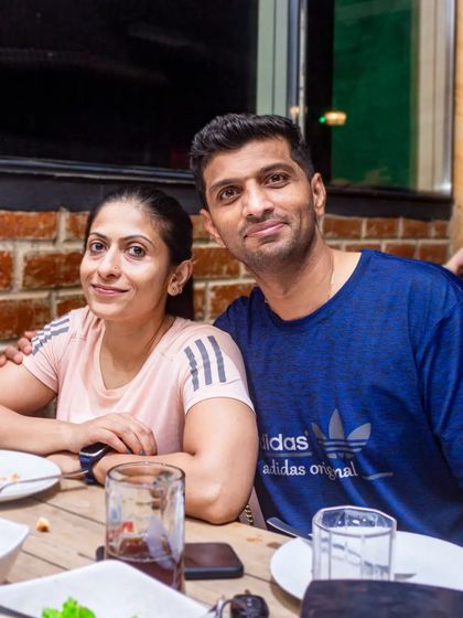 Another shot of this couple having a quiet dinner.