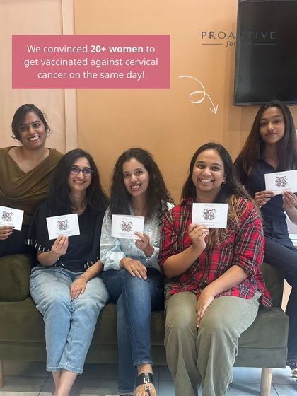 We convinced over 20 women to get vaccinated against cervical cancer on the same day by making a fun date out of it.