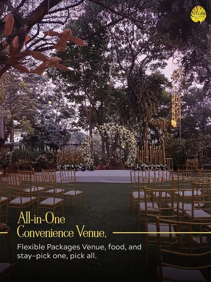Our all-in-one convenience means you can have your beautiful ceremony and have your guests stay on-site, making for a seamless and immersive wedding experience.