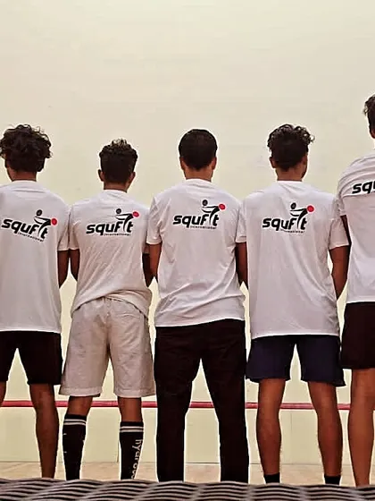 This is our crew. A team united by hard work and a shared goal. We wear the Squfit name with pride, ready to take on any challenge on the court.