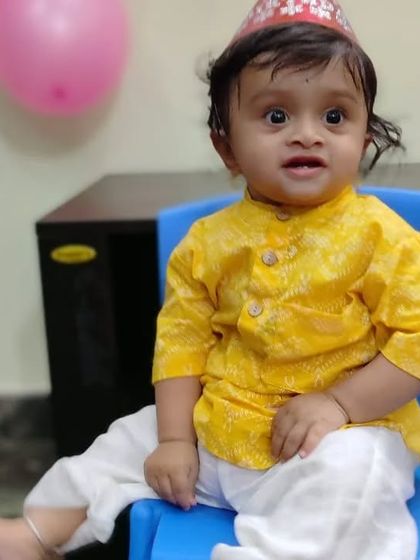 A dollop of sunshine. This little one is celebrating his birthday in our Yellow Mellow Kurta. Seeing kids so happy and comfortable in my clothes is the best feeling.
