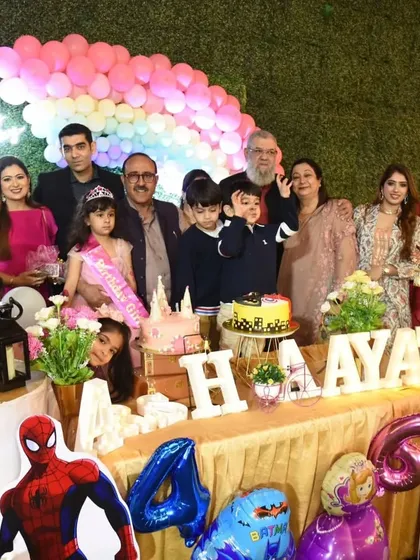 A joint birthday bash for Arsh and Aayat, with a superhero and princess theme, showcasing our ability to host creative kids' parties.