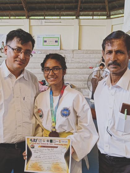 Congratulations to Priya Paul for securing a bronze medal at the Assam State Taekwon-Do ITF Championship. Our reach extends across the country.