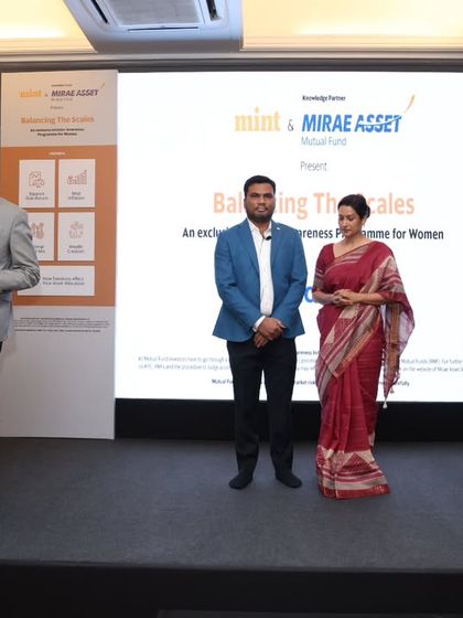 Introducing the esteemed speakers at the Mirae Asset event. A key part of my role is to give every guest a powerful and respectful introduction that highlights their expertise.