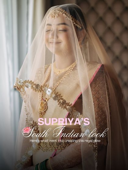 Here's what went into creating this regal South Indian glow. This series breaks down the key products used for Supriya's stunning bridal look.