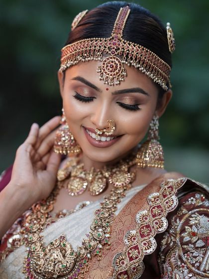 Sneha Kiran - Bridal & Event Makeup Artistry Traditional South Indian Muhurtham Brides photo 61