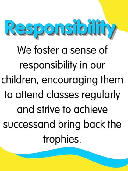 Responsibility is a core value we teach. We encourage children to attend classes regularly, take ownership of their role in a team, and understand that consistent effort leads to success.