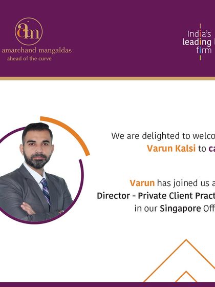 We are expanding our global footprint to better serve our clients. We are delighted to welcome Varun Kalsi as a Director in our Private Client Practice, based in our Singapore Office.