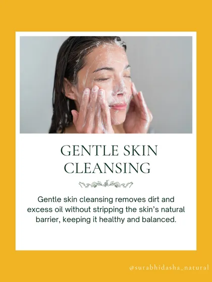 Your skin deserves kindness. Gentle cleansing removes dirt and excess oil without stripping your skin's natural barrier, keeping it healthy and balanced.