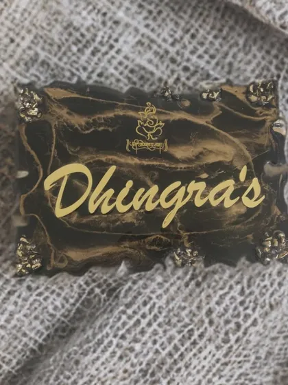 A personalized nameplate is the first thing that welcomes guests to your home. I designed this elegant resin nameplate for the Dhingra family with a sophisticated black and gold marble finish and a small Ganesha for blessings. I can create one for you in any style you like.