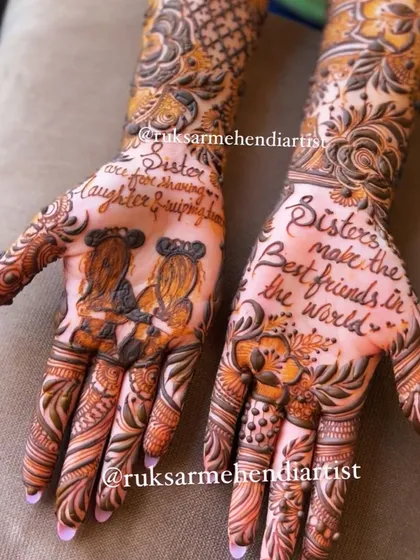 A full view of the sister-themed design, a perfect way to celebrate a special bond.