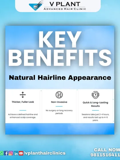 For those seeking a fuller look without surgery, we offer Scalp Micropigmentation. This non-invasive technique provides a natural hairline appearance and enhanced scalp coverage, with quick sessions and long lasting results of up to 4 to 6 years.