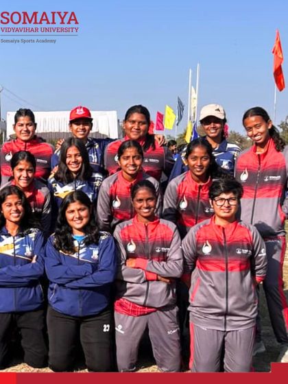 A group photo of our talented women's football team, representing the academy with pride at the inter-university level.