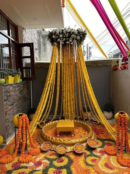 Nirvana Event and Decor - Wedding Planning & Thematic Decoration Vibrant Haldi & Mehendi Ceremonies photo 19