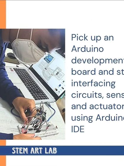 Our Arduino course is designed for students who want to dive deep into electronics. They learn to interface circuits, sensors, and actuators using the Arduino IDE, turning their ideas into functional electronic projects.