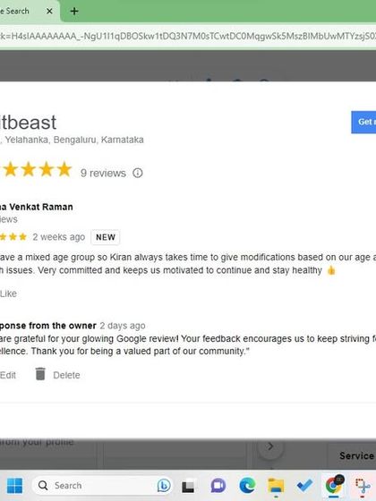 "Kiran always takes time to give modifications based on our age and health issues." I am committed to making fitness accessible and safe for everyone, regardless of their starting point.