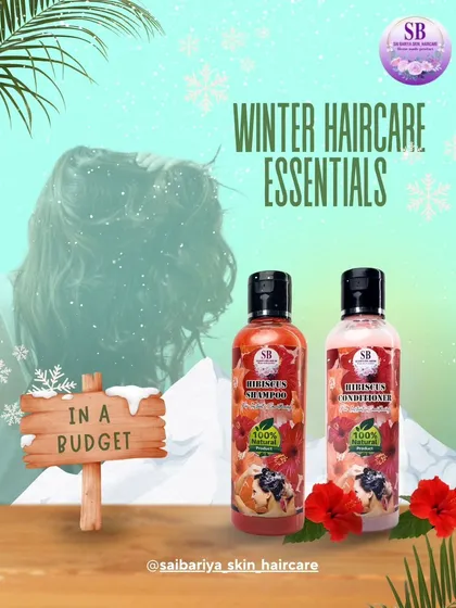 Winter can be tough on our hair, making it dry and frizzy. My Hibiscus Shampoo and Conditioner are the perfect budget-friendly essentials to fight winter hair problems, leaving your hair nourished, shiny, and smooth.