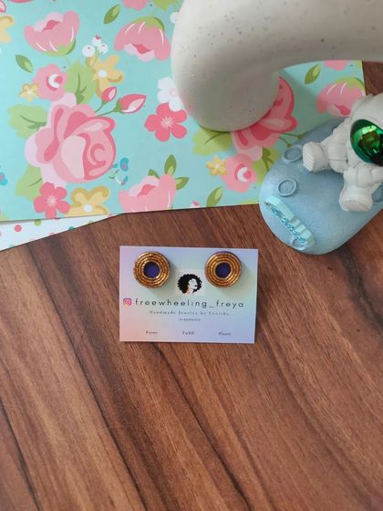 My zardozi studs are perfect for everyday wear or for the office. They feature intricate thread work and are available in a wide range of colors to match any outfit.