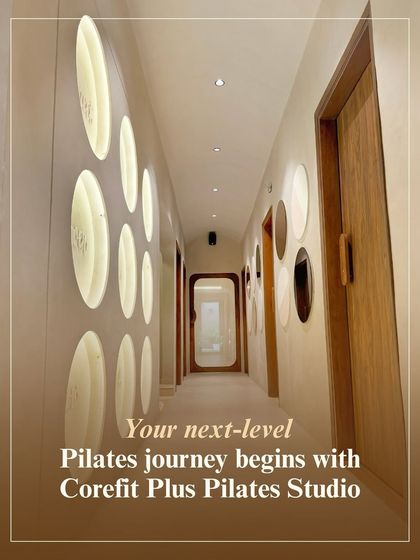 This hallway represents the start of your next-level Pilates journey with us. I believe the environment you train in is just as important as the workout itself.