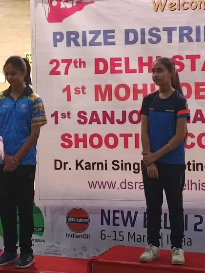 Our shooters on the podium at the prize distribution ceremony. Seeing them receive their medals is the greatest reward for a coach.