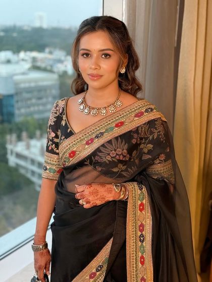 Madhuri Subbaraju - Destination Wedding Makeup Reception & Sangeet Glamour photo 8