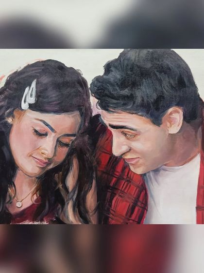 A sweet moment from the movie 'Mismatched', featuring Rohit Saraf and Prajakta Koli.