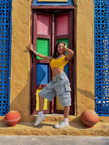 An expressive and happy pose from the same series, full of life and energy.