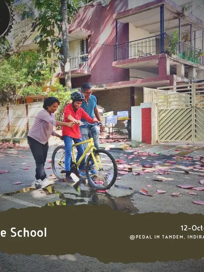 A promotional image for our October 2024 Cycle School. Each session is a chance to gain a new skill in a fun and supportive setting.
