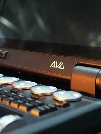 A detailed shot of the control surface of the Avolites D7, the first of its kind in India, available exclusively for rent from us.