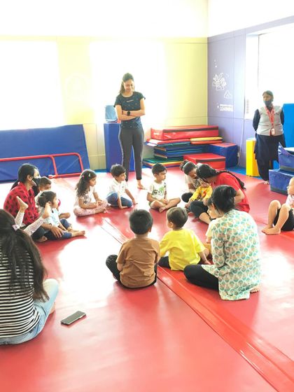 Circle time is an important part of our camp structure. It's a time for instruction, sharing, and building a sense of community among the campers.