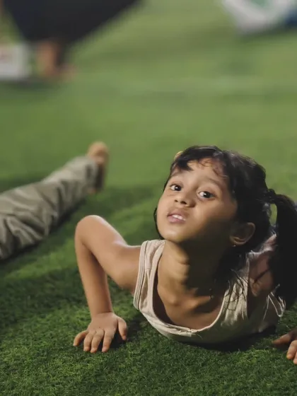 The upward-facing dog pose is great for opening up the chest and strengthening the back. Our Cali Kids learn foundational yoga poses to improve flexibility and posture.