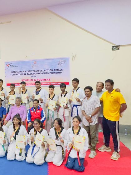 Another proud group of our medal winners. We ensure every student's success is recognized and celebrated.