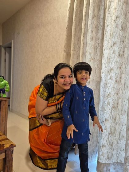Kurtas that can be worn on repeat. This little one looks so happy and comfortable in our royal blue kurta. It’s durable enough to be a favorite for a long time.