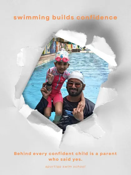 Behind every confident child is a parent who said yes. This image shows a happy child and coach, emphasizing that the decision to enroll builds confidence.