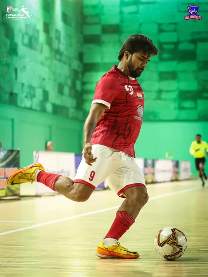 A powerful shot from one of our players.