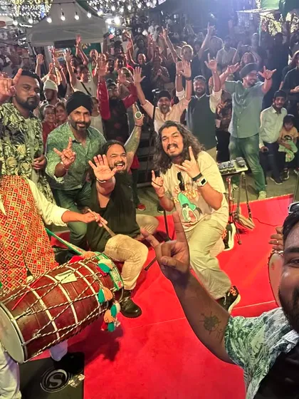 We celebrated Diwali in Bangkok this year! Here's a selfie with the amazing crowd and our dhol player, bringing Indian festival vibes all the way to Thailand.