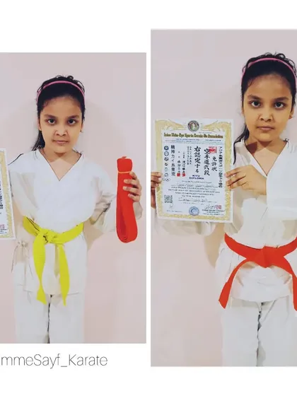From yellow to orange. Miss Muskan Qureshi has successfully passed her exam and earned her new belt. Keep up the great work. 🧡👊🏻