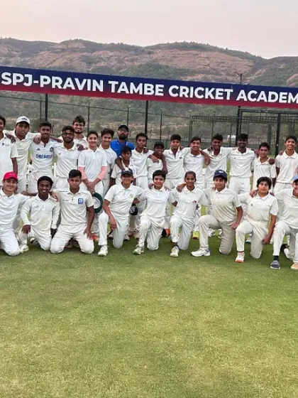 Players and coaches gather for a team photo on our well-maintained ground, a perfect environment for nurturing young cricketing talent.