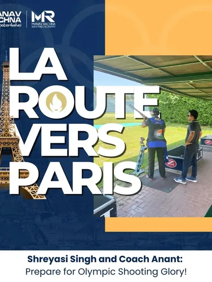 La Route Vers Paris. Our shooter Shreyasi Singh and Coach Anant are seen here preparing for Olympic glory with an intensive training camp in Italy.