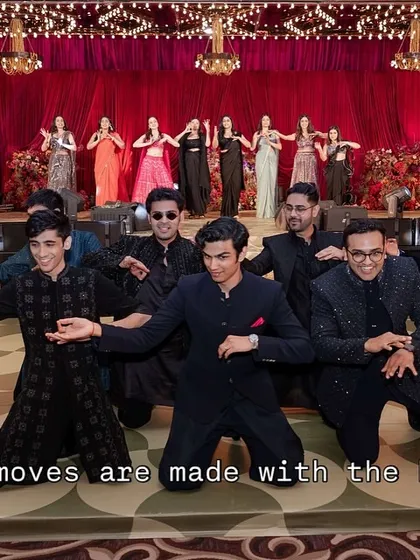 The groom's crew takes center stage with a high-energy, synchronized routine. The matching outfits and sharp moves made for a powerful performance.