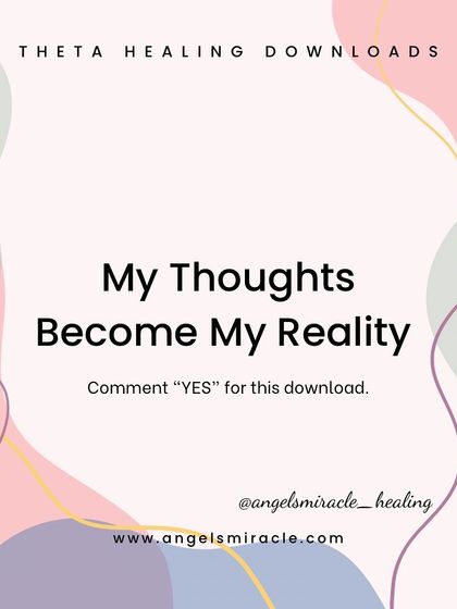 Your thoughts create your reality. This is a fundamental principle of healing and manifestation. Accept this ThetaHealing download to empower your mind to build the life you want.