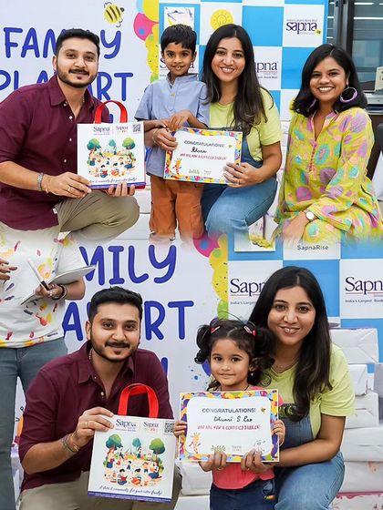 More happy families showing off their certificates and goody bags. We make sure every child leaves with a sense of accomplishment and a fun reminder of their creative day with us.