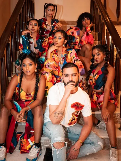 The full crew from our collaboration with designer Bobo Calcutta in Bangalore. We are proud to support creative and vibrant projects like this.