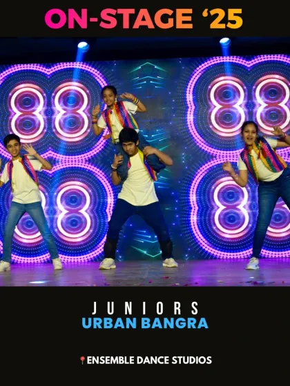 Our juniors urban Bhangra performance, which fuses traditional steps with modern hip hop and street styles. This creates a unique and exciting fusion dance.